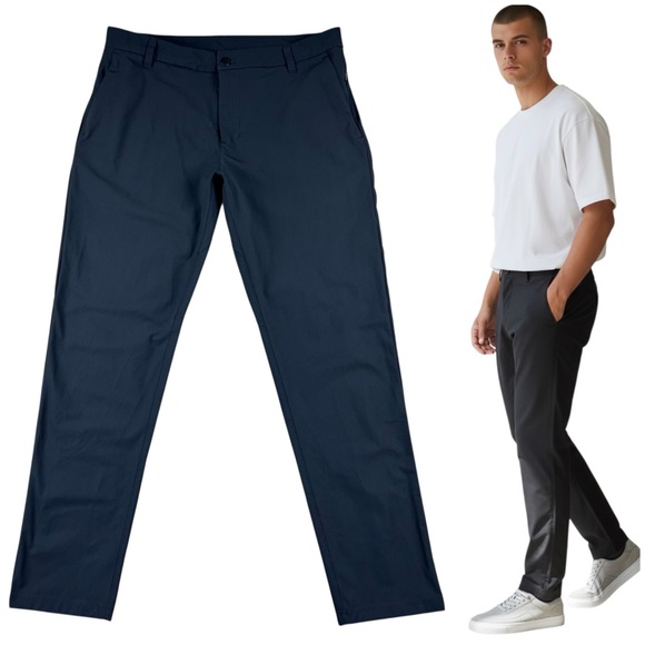 Lululemon ABC Commission Pants Size 34x30 Black Classic Fit Performance Chino